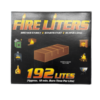 Thumbnail for Fire Liters Wood Fiber Fire Starter 192-Pack | Gilford Hardware 