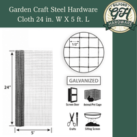 Thumbnail for Garden Craft Steel Hardware Cloth 24 in. W X 5 ft. L | Gilford Hardware