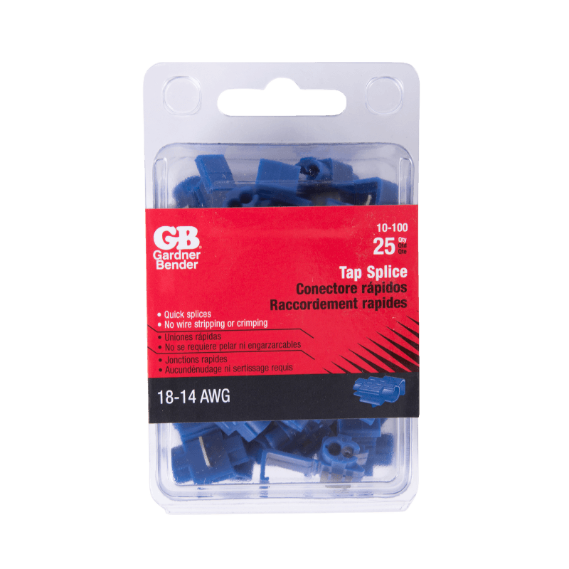 Gardner Bender Tap Splice Connector Blue 16-14 Ga. 25-Pack. | Gilford Hardware