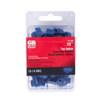 Thumbnail for Gardner Bender Tap Splice Connector Blue 16-14 Ga. 25-Pack. | Gilford Hardware