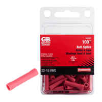 Thumbnail for Gardner Bender Insulated Wire Butt Splice Red 22-16 Ga. 100-Pack. | Gilford Hardware 