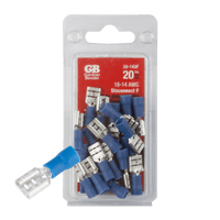 Thumbnail for Gardner Bender Insulated Wire Female Disconnect Blue 16-14 Ga. 20-Pack. | Gilford Hardware 