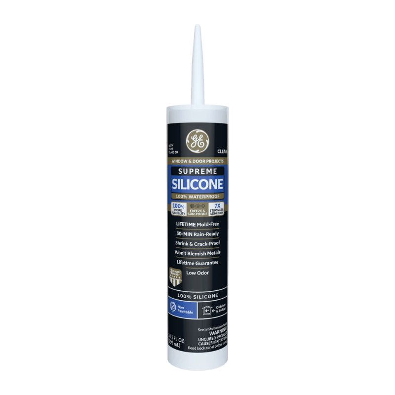 GE Supreme Silicone Window and Door Sealant 10.1 oz. | Gilford Hardware