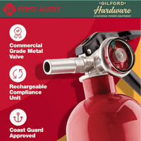 Thumbnail for First Alert Fire Extinguisher OSHA/US Coast Guard Approval 2-3/4 lb. | Gilford Hardware 