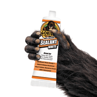 Thumbnail for Gorilla 100% Silicone Sealant White 2.8 oz. | Gilford Hardware 