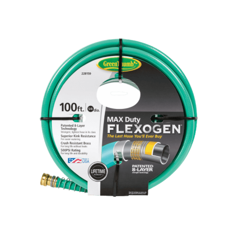 Green Thumb Flexogen Garden Hose 5/8" x 100' | Gilford Hardware 