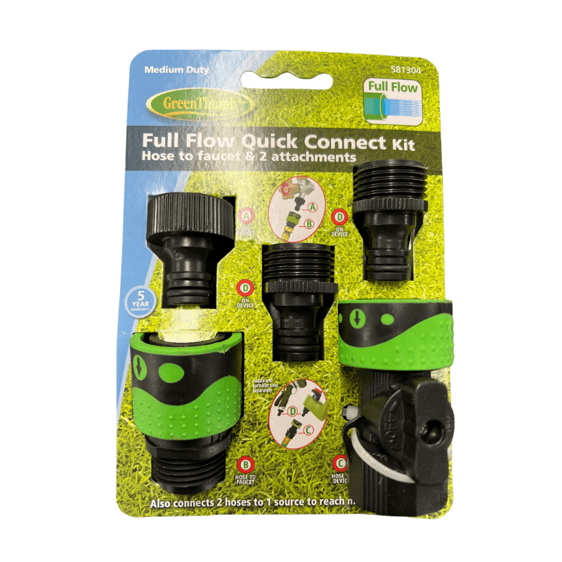 Green Thumb Quick Connector Set Hose to Faucet | Gilford Hardware 