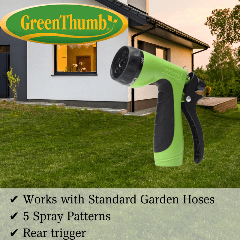 Green Thumb Spray Nozzle Rear Trigger 5-Pattern | Gilford Hardware 