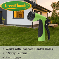 Thumbnail for Green Thumb Spray Nozzle Rear Trigger 5-Pattern | Gilford Hardware 