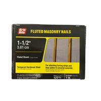 Thumbnail for Grip-Rite Masonry Bright Nail T-Head 1-1/2 in. 1 lb. | Gilford Hardware