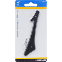 Thumbnail for Hillman Black Plastic Nail-On Number | Gilford Hardware 