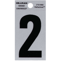 Thumbnail for Hillman Reflective Mylar Sticker Number 0-9 2