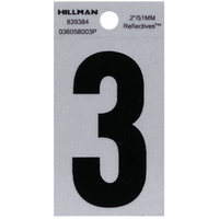 Thumbnail for Hillman Reflective Mylar Sticker Number 0-9 2