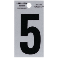 Thumbnail for Hillman Reflective Mylar Sticker Number 0-9 2