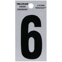 Thumbnail for Hillman Reflective Mylar Sticker Number 0-9 2