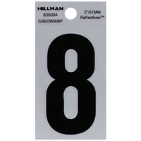 Thumbnail for Hillman Reflective Mylar Sticker Number 0-9 2