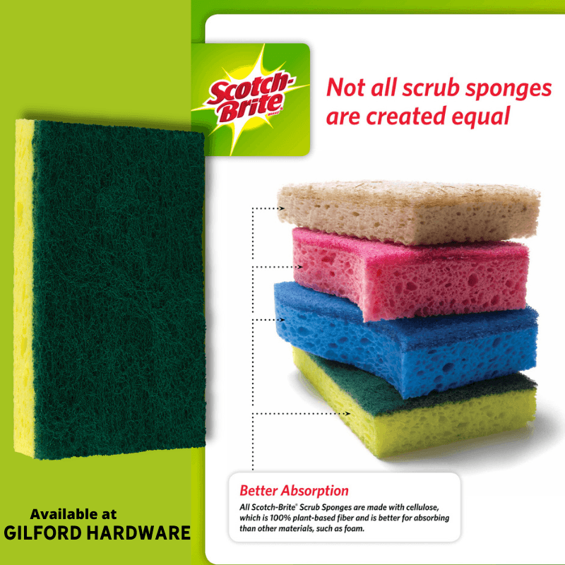 Scotch-Brite Heavy Duty Scrub Sponge | Gilford Hardware