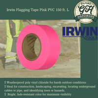 Thumbnail for Irwin Flagging Tape Pink PVC 150 ft. L | Gilford Hardware