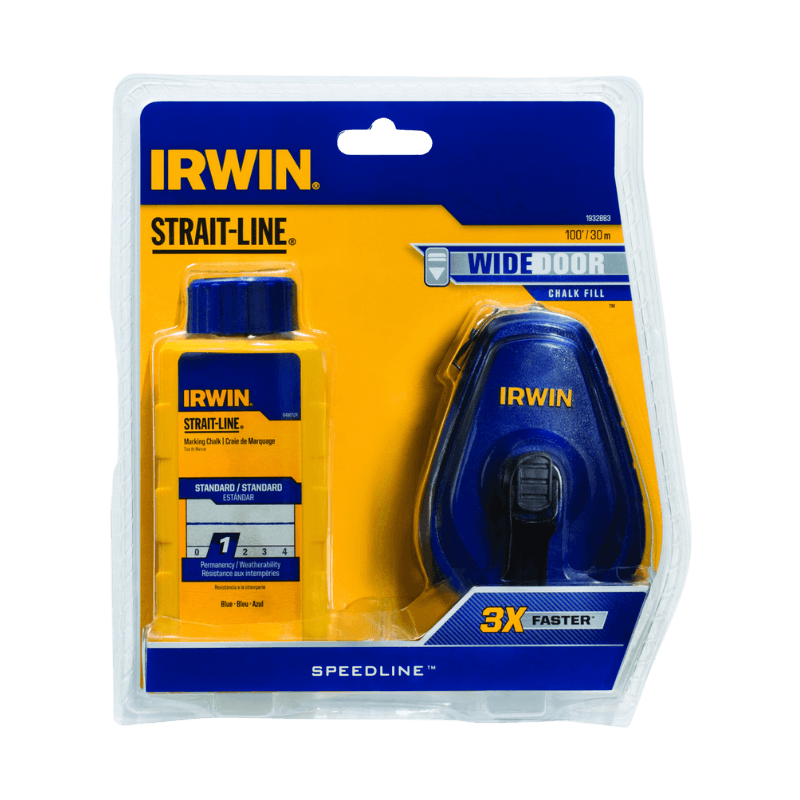 Irwin Strait-Line Blue Chalk Reel 100 ft. | Gilford Hardware