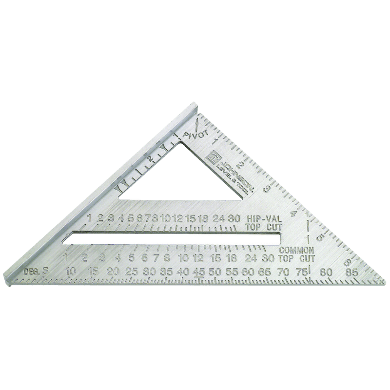 Johnson Johnny Square Professional Aluminum Rafter Square 7" | Gilford Hardware