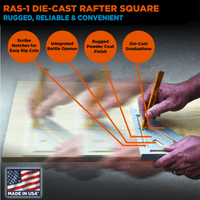 Thumbnail for Johnson Johnny Square Professional Aluminum Rafter Square 7