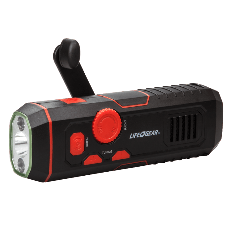 Life + Gear Stormproof Crank Radio and Flashlight | Gilford Hardware