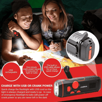 Thumbnail for Life + Gear Stormproof Crank Radio and Flashlight | Gilford Hardware