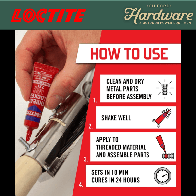 Loctite Threadlocker High Strength Liquid 0.2 oz. | Gilford Hardware