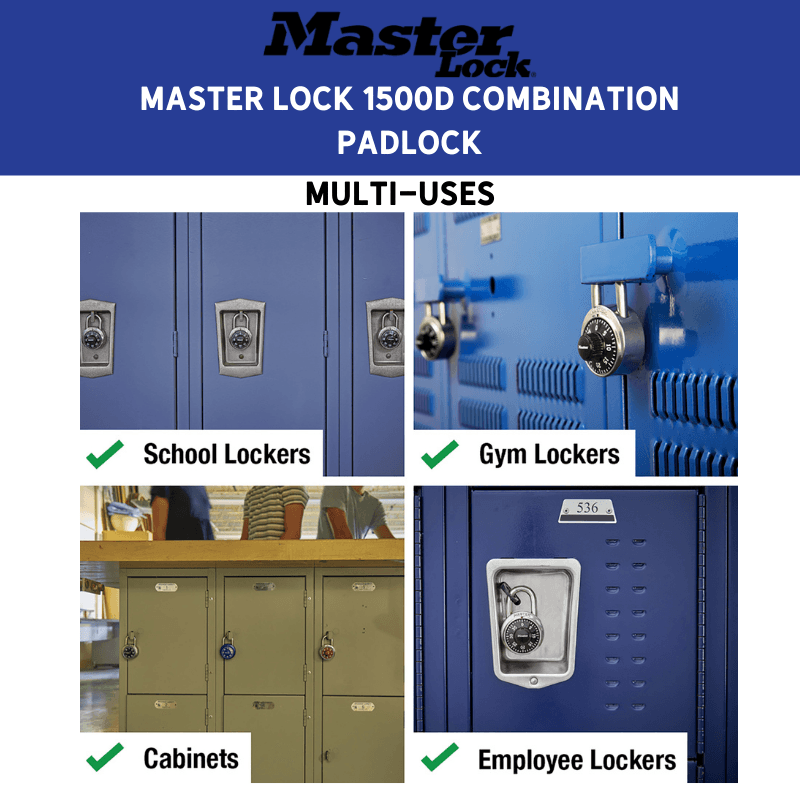 Master Lock 1500D Combination Padlock | Gilford Hardware