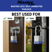 Thumbnail for Master Lock 3DLF Laminated Padlock | Gilford Hardware