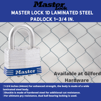 Thumbnail for Master Lock 1D Laminated Steel Padlock 1-3/4 in.  | Gilford Hardware