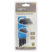 Thumbnail for Master Mechanic Metric Hex-L Key Set 9-piece. | Gilford Hardware