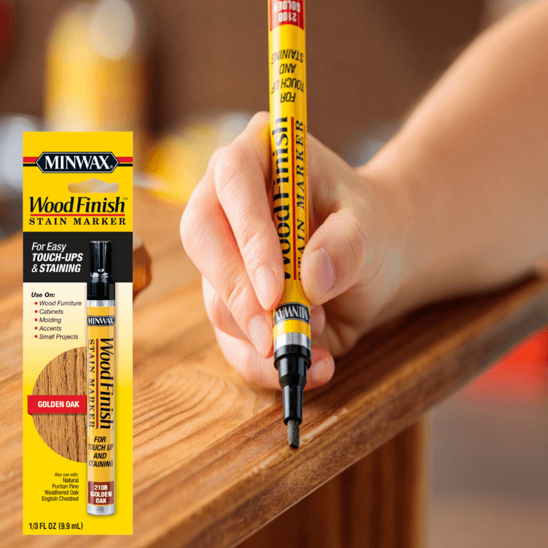 Minwax Oil Stain Marker Semi-Transparent Golden Oak 0.33 oz. | Gilford Hardware 