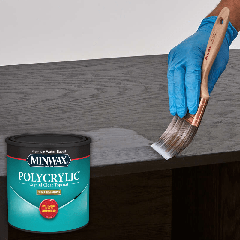 Minwax Polycrylic Protective Finish Semi-Gloss Clear 0.5 pt. | Gilford Hardware