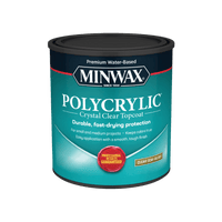 Thumbnail for Minwax Semi-Gloss Clear Polycrylic 1 qt. | Gilford Hardware 