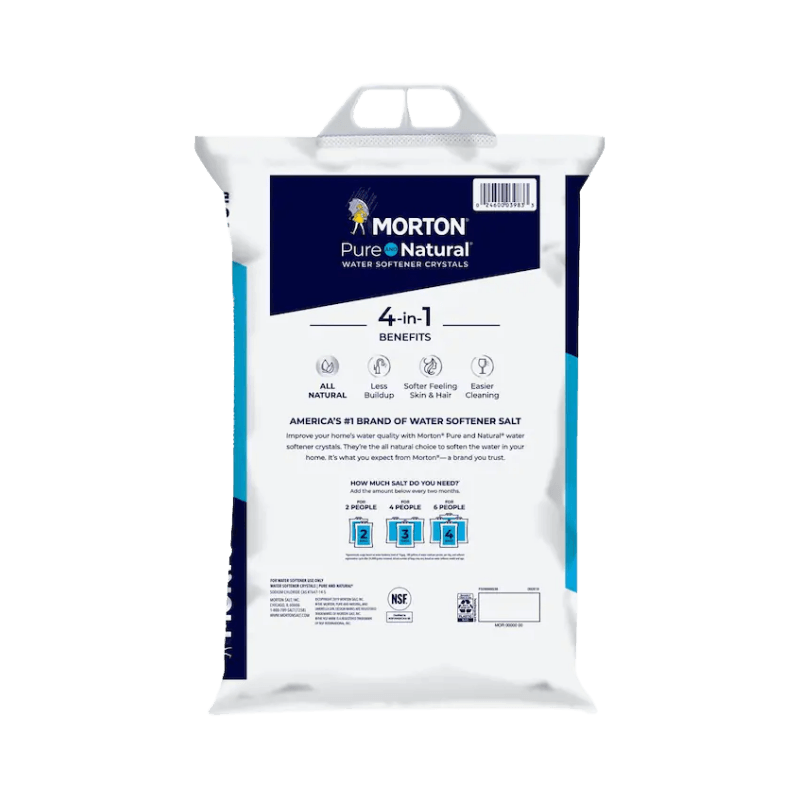 Morton Salt Pure And Natural Water Softener Salt Crystal 40 lb. | Gilford Hardware 