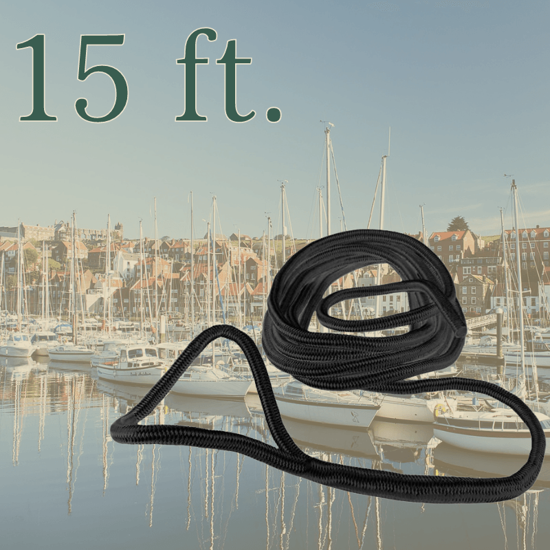 Multinautic Black Nylon Dock Lines | Gilford Hardware