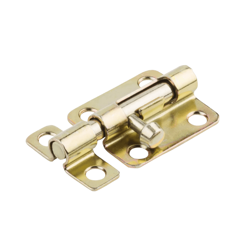 National Hardware Barrel Bolt Brass Plated Steel 2-1/2" | Gilford Hardware