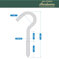 Thumbnail for National Hardware Screw Hook Stainless Steel 1/4