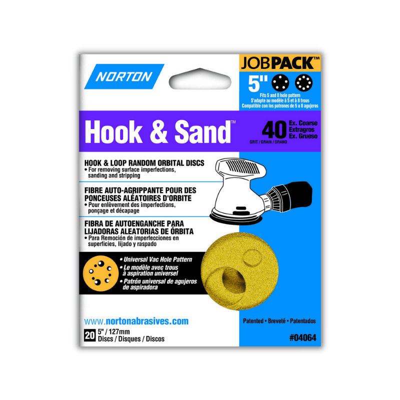 Norton Sanding Disc H&L 40 Grit Extra Coarse 20-Pack. | Gilford Hardware