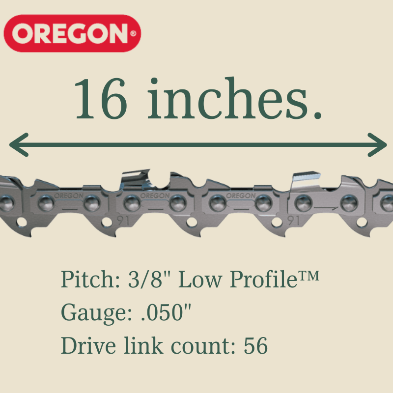 Oregon AdvanceCut Chainsaw Chain 16 in. 56 links | Gilford Hardware 