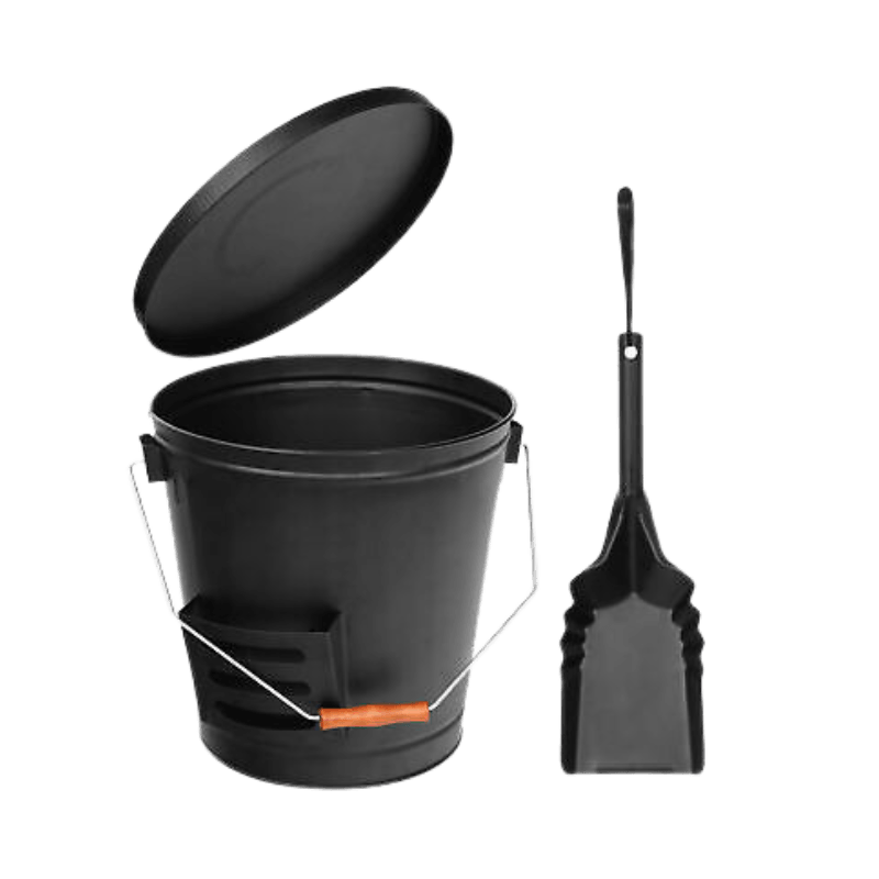 Panacea Metal Fireplace Ash Bucket and Shovel Set | Gilford Hardware