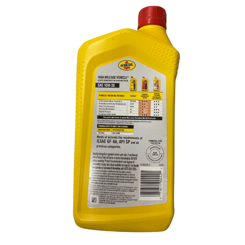 Pennzoil 4-Cycle Synthetic Motor Oil 10W-30l 1 qt. | Gilford Hardware