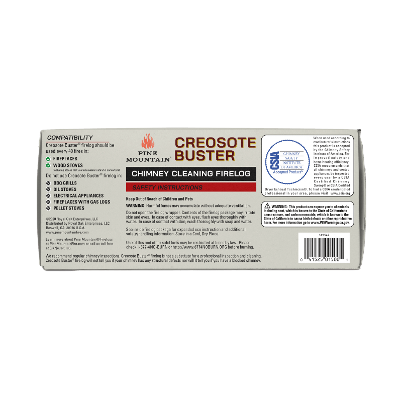 Pine Mountain Creosote Buster Firelog 3.5 lbs. | Gilford Hardware