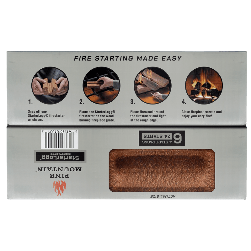 Pine Mountain Starter Logs Pine Sawdust Fire Starter 24-Packs | Gilford Hardware