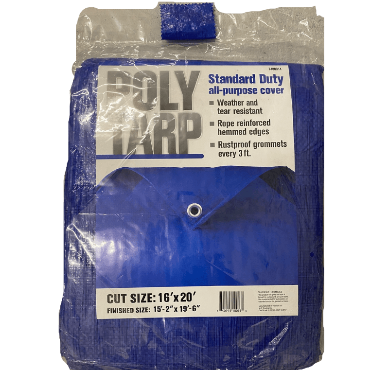 Projex Light Duty Polyethylene Tarp Blue 16' x 20' | Gilford Hardware