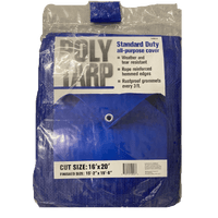 Thumbnail for Projex Light Duty Polyethylene Tarp Blue 16' x 20' | Gilford Hardware