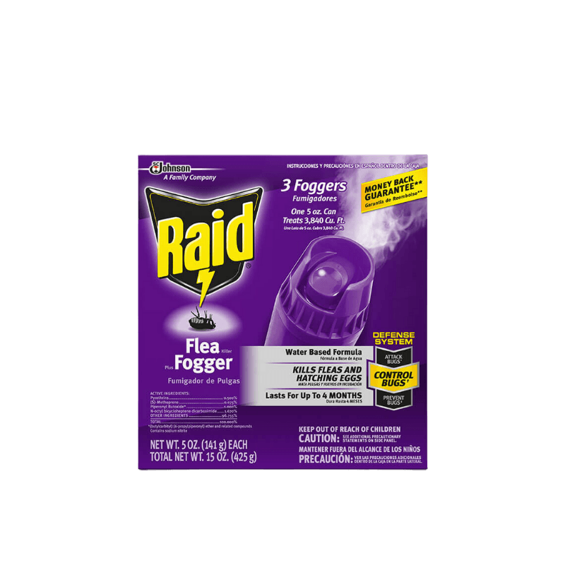 Raid Flea Killer Plus Fogger 3-Pack. | Gilford Hardware 