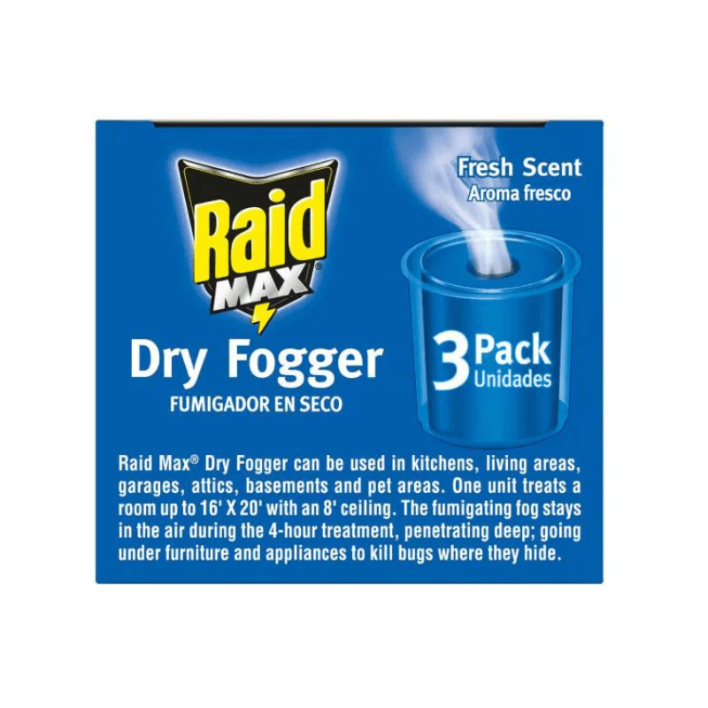 Raid Raidmax Insect Dry Fogger 3-Pack. | Gilford Hardware 