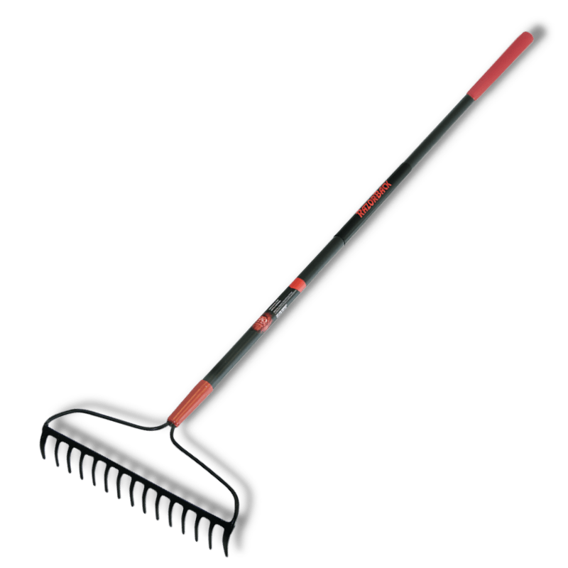 Razorback Bow Rake Fiberglass Handle 15 tine | Gilford Hardware